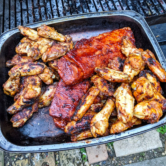 Image of ribs and chicken wings